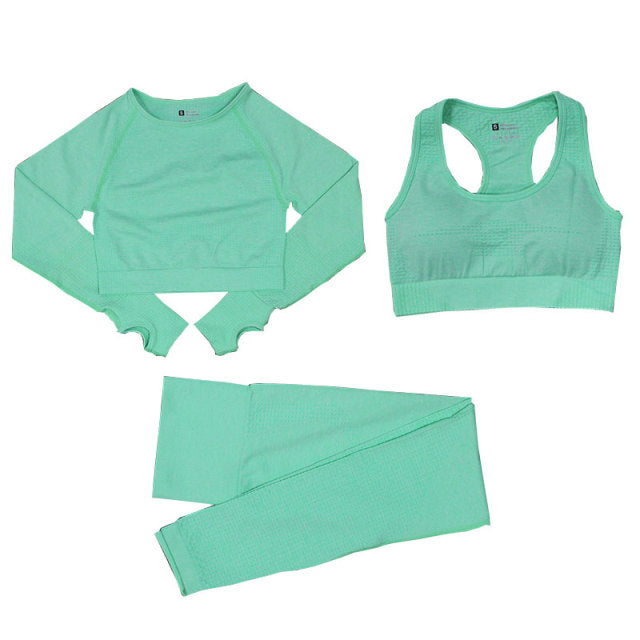 StrongBorn Fitness Women Seamless Yoga Set